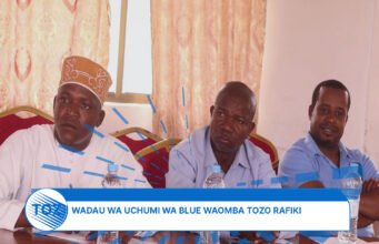 WADAU WA UCHUMI BULUU WAOMBA TOZO RAFIKI KWA WAGENI WANAOTEMBELEA MAENEO YA BAHARI