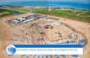 RAIS MWINYI AKAGUA MAENDELEO YA UJENZI WA ZANZIBAR SPORTS CITY KUELEKEA AFCON 2027.